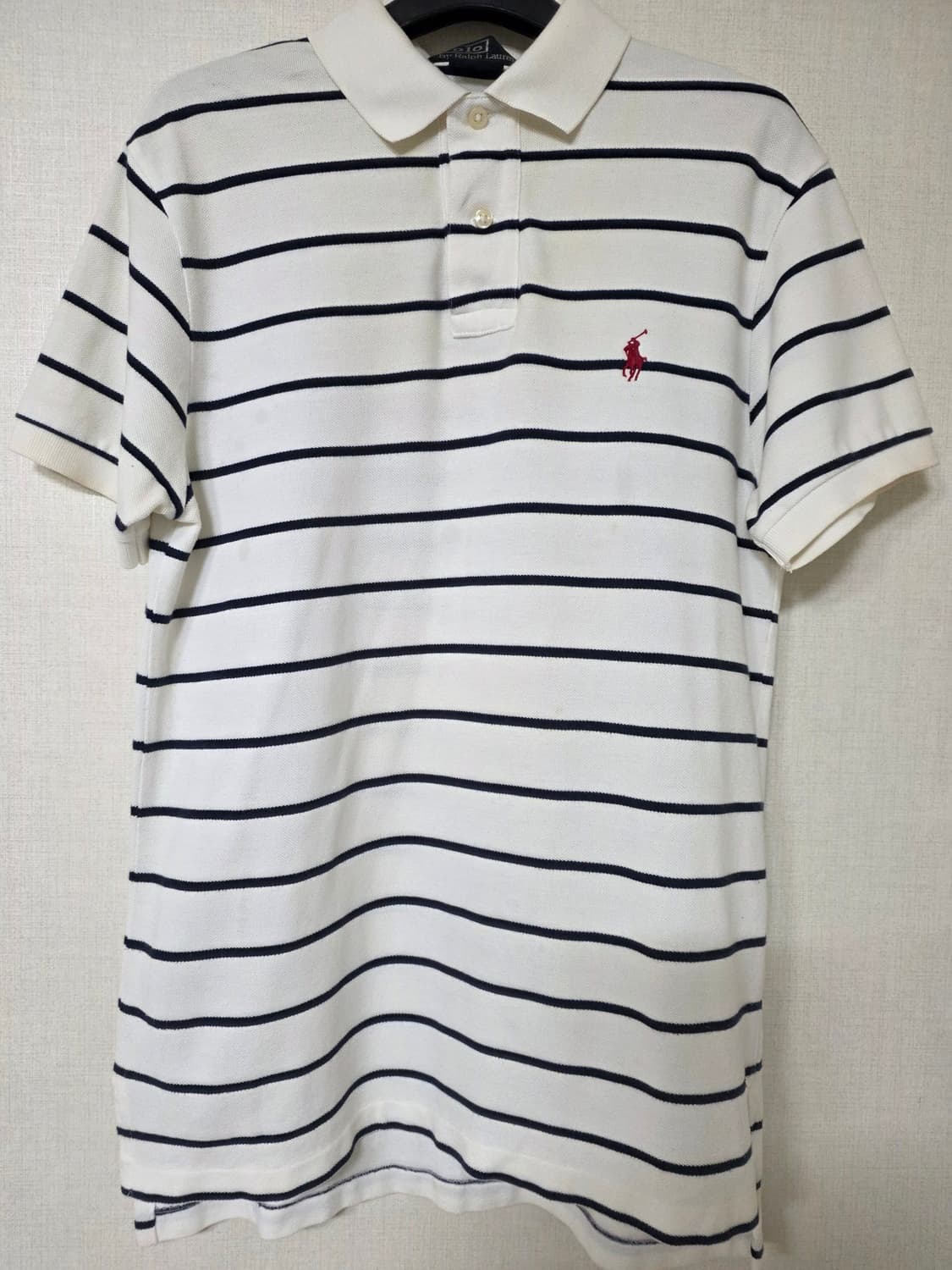 폴로 랄프로렌 단가라 반팔 카라티 화이트  상품이미지1