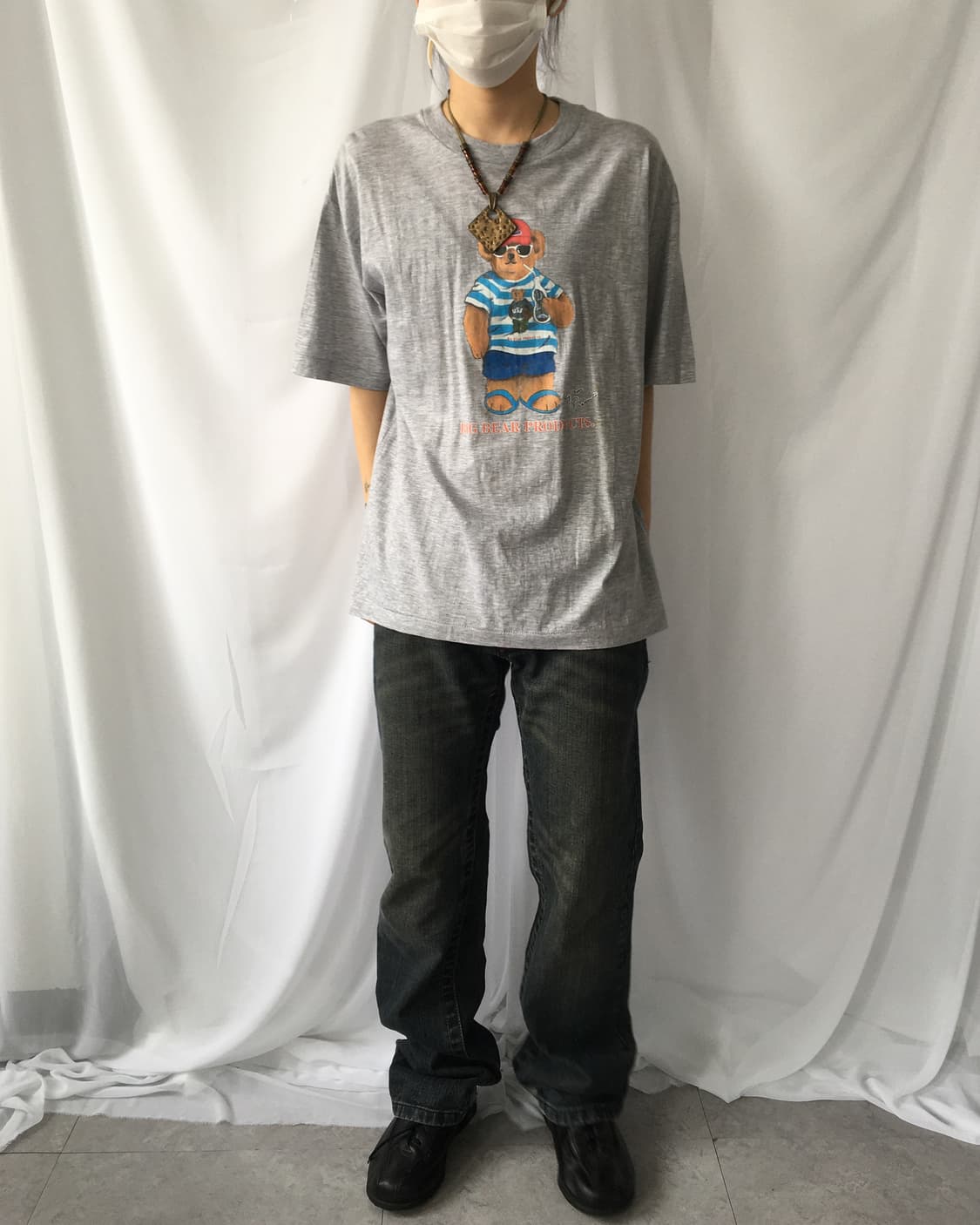 Bear printing t shirt 상품이미지4