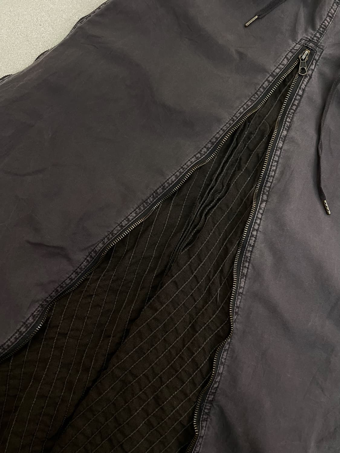 고아 지퍼 롱스커트 상품이미지3