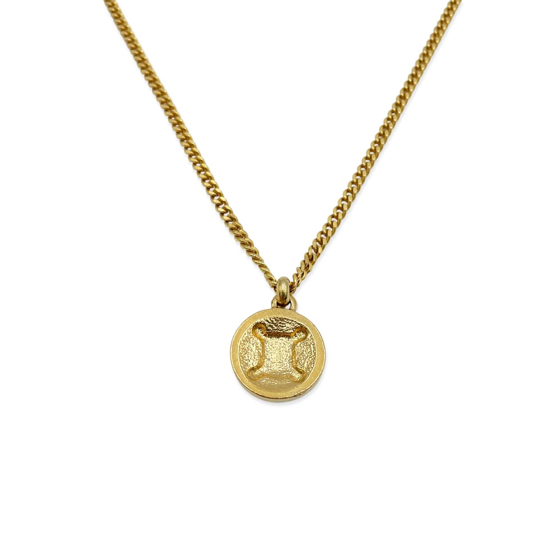 셀린느 트리옹프 금장 로고 체인 목걸이 상품이미지4