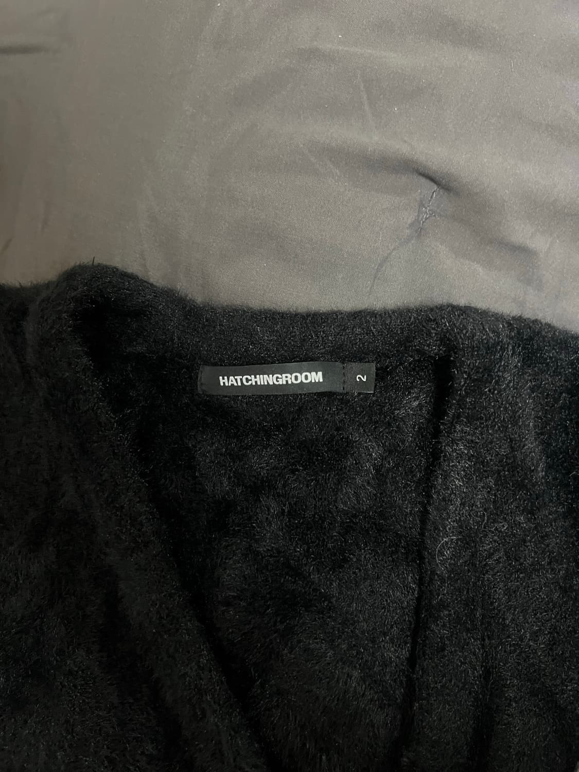 해칭룸 헤어리 가디건 블랙 상품이미지4