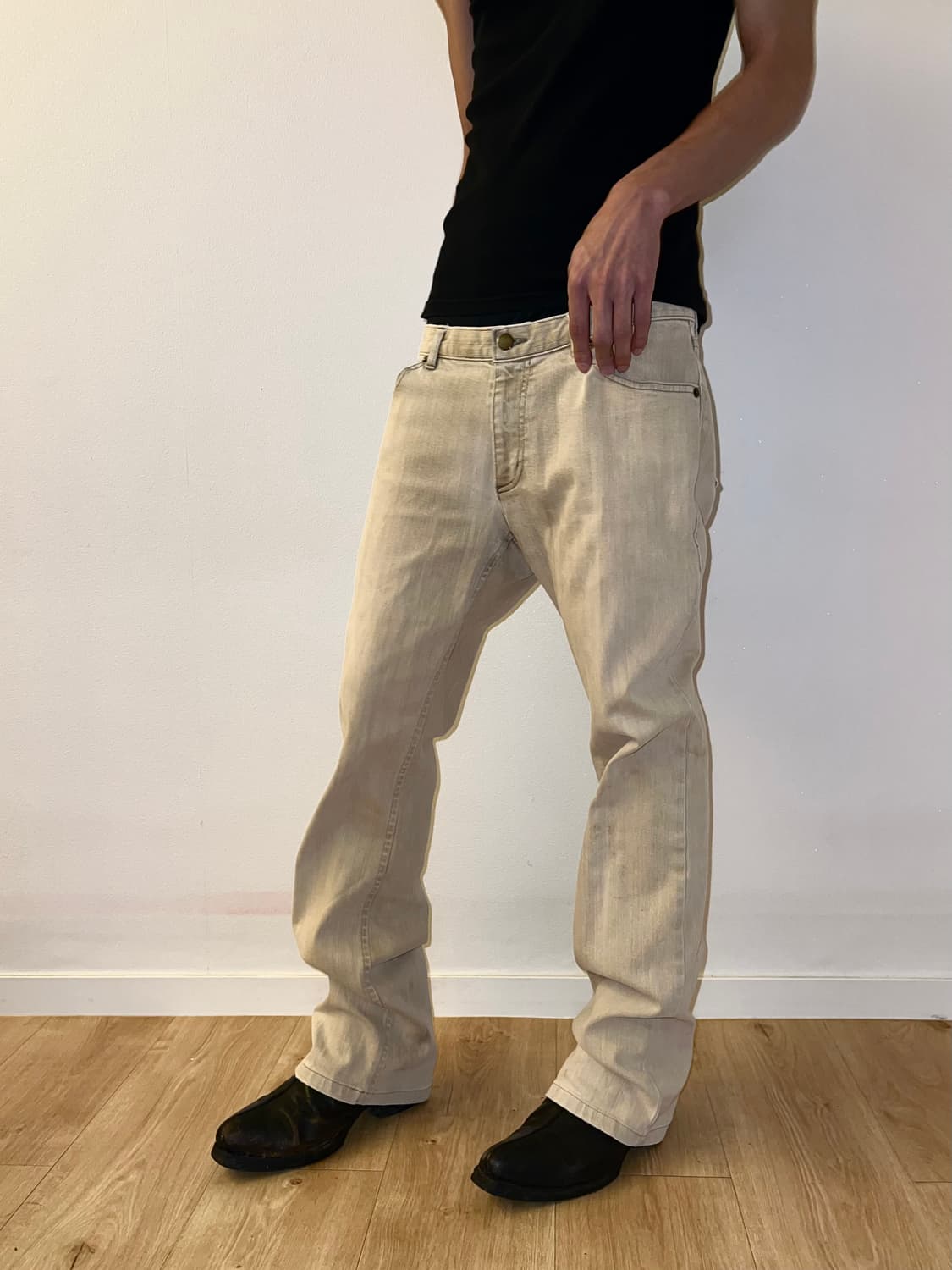 Theory yellow & white denim pants 상품이미지2