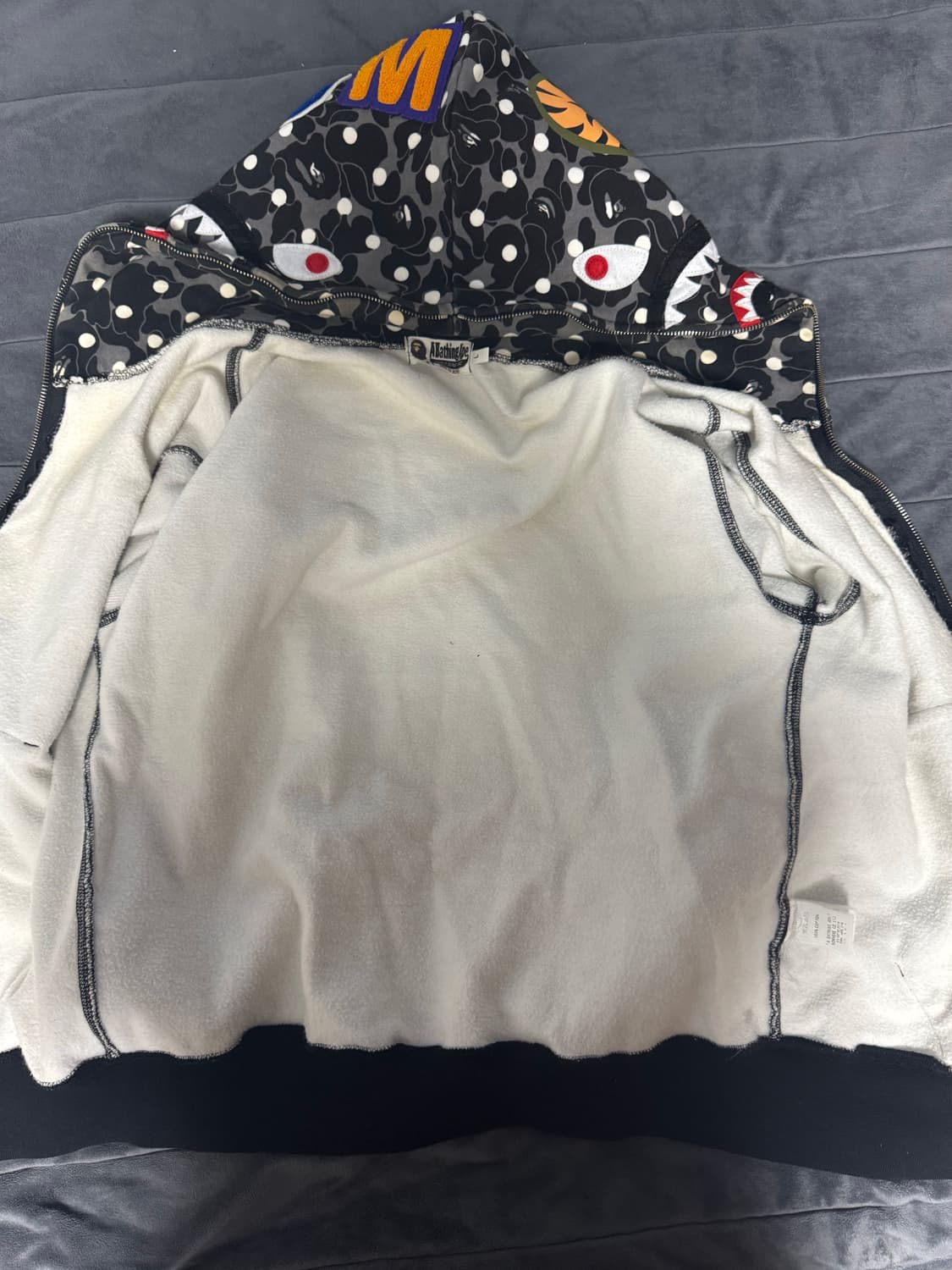 베이프 후드집업 L 정품 상품이미지5