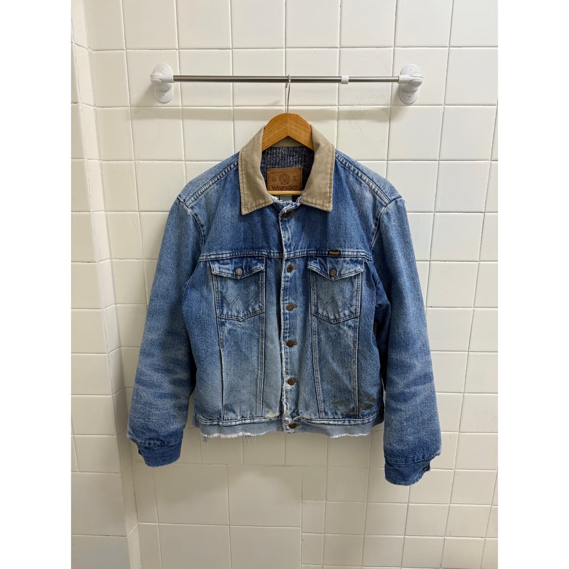 80s 빈티지 랭글러 블랭킷 라이너 데님자켓 상품이미지1