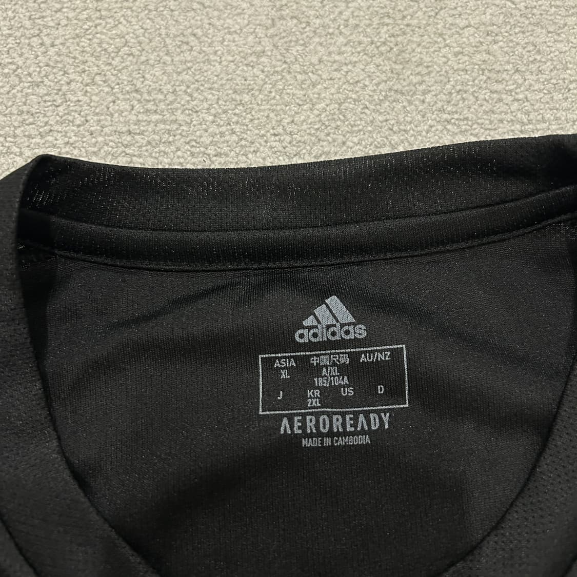아디다스 삼선 트레이닝 긴팔 티셔츠 블랙 실측 m 상품이미지2