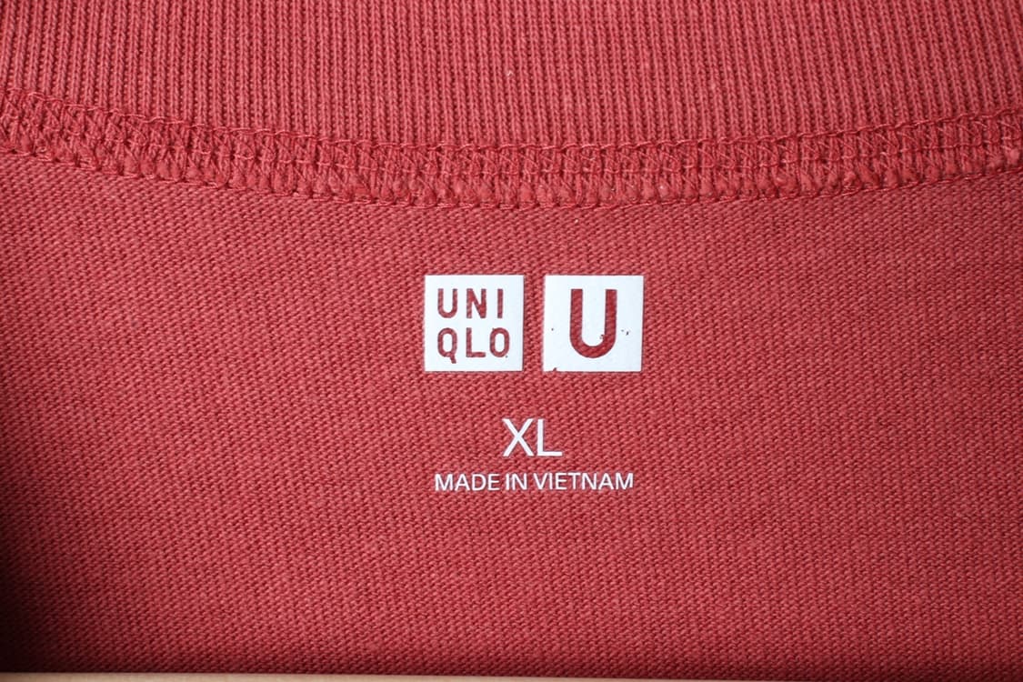 (XL-2XL) 유니클로 반팔 티셔츠 U라인 레드 무지-H31149 상품이미지5