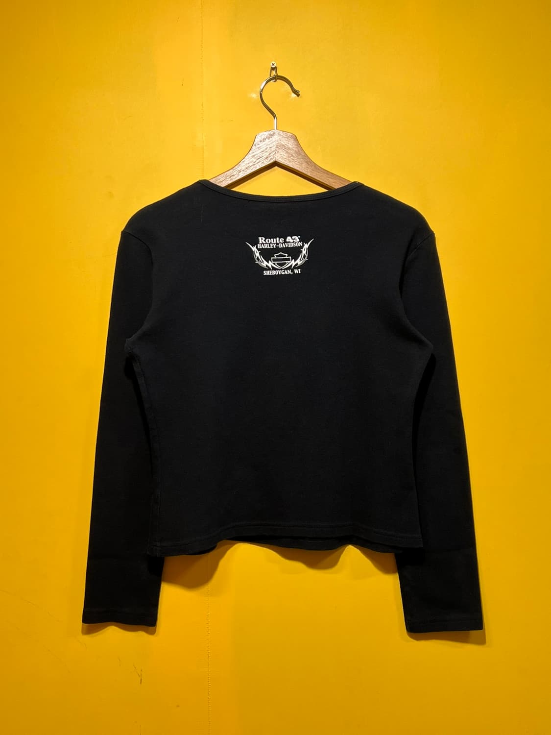 [여성L] 할리데이비슨 크롭 롱슬리브 메탈릭 스터드 빈티지 맨투맨 상품이미지8