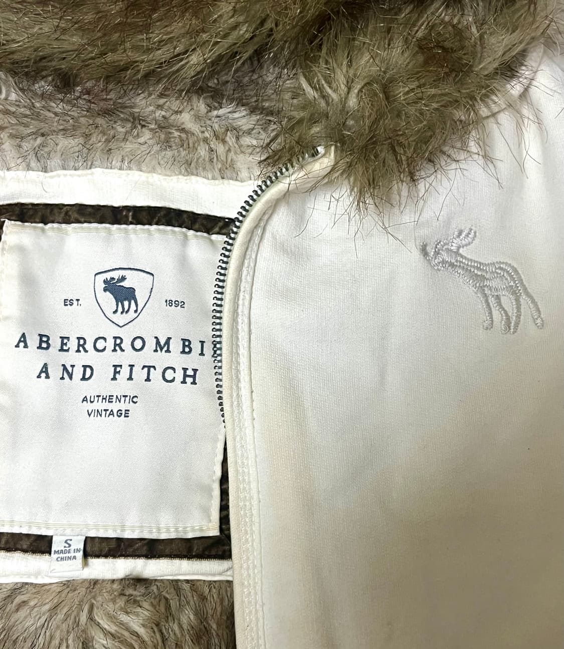 아베크롬비 퍼 후드집업 상품이미지4