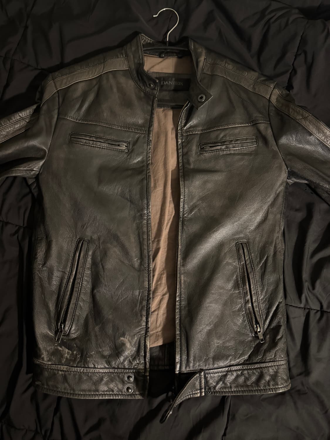 Danier leather 사이드라인 레더 자켓 상품이미지2