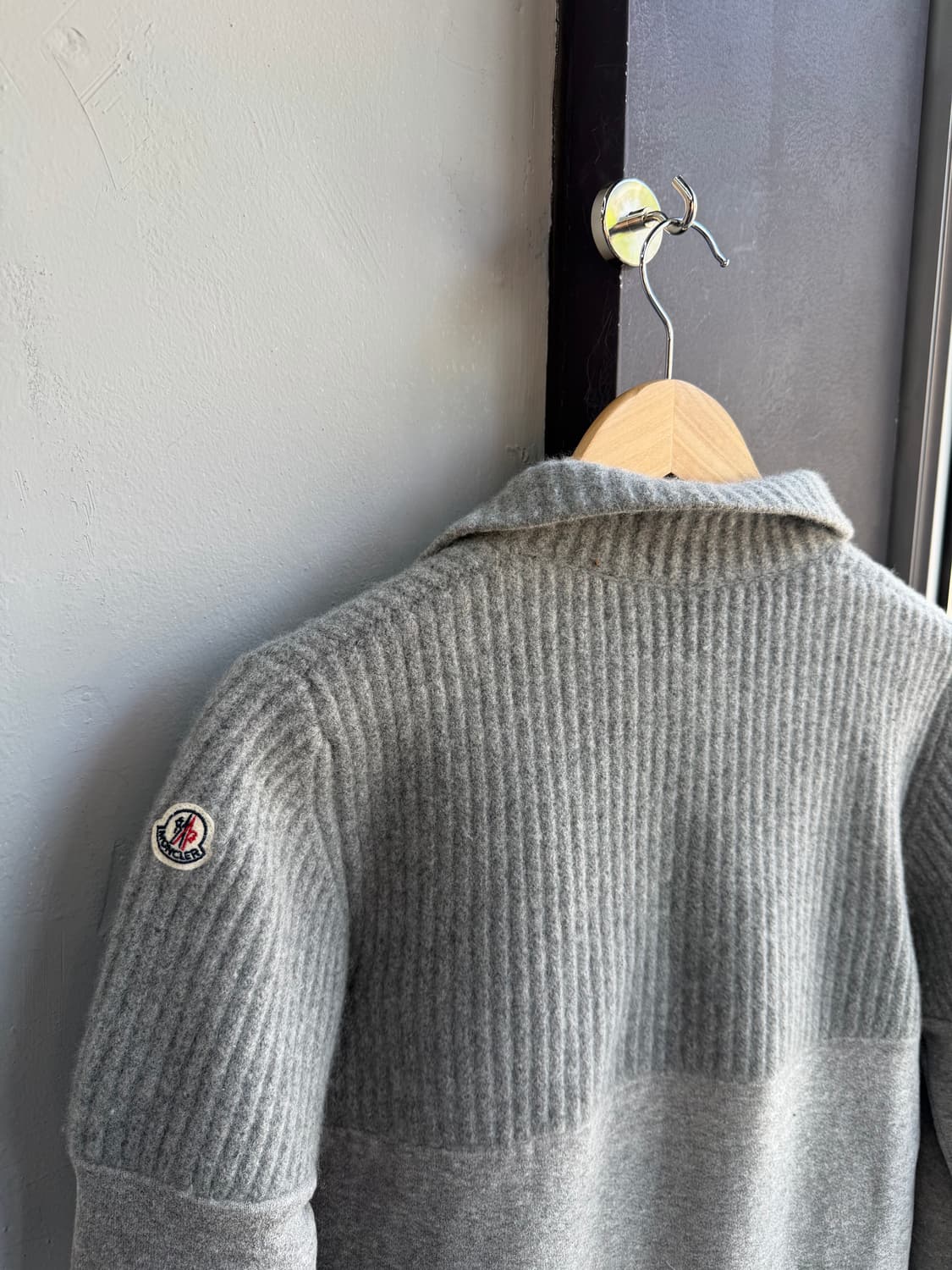 .S/ 몽클레어 투톤 골지 스웻 니트 하프집업 상품이미지9