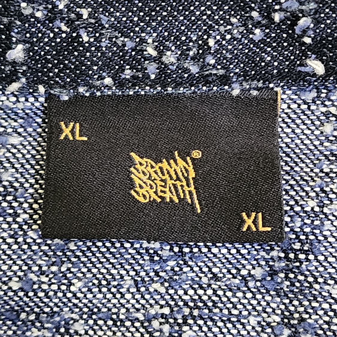 [XL] BROWNBREATH 트위드 셔츠 자켓 (네이비) 상품이미지4