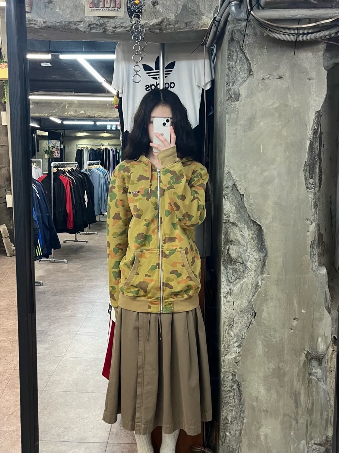 아디다스 카모 기모 후드집업 95 #csz2755 상품이미지2