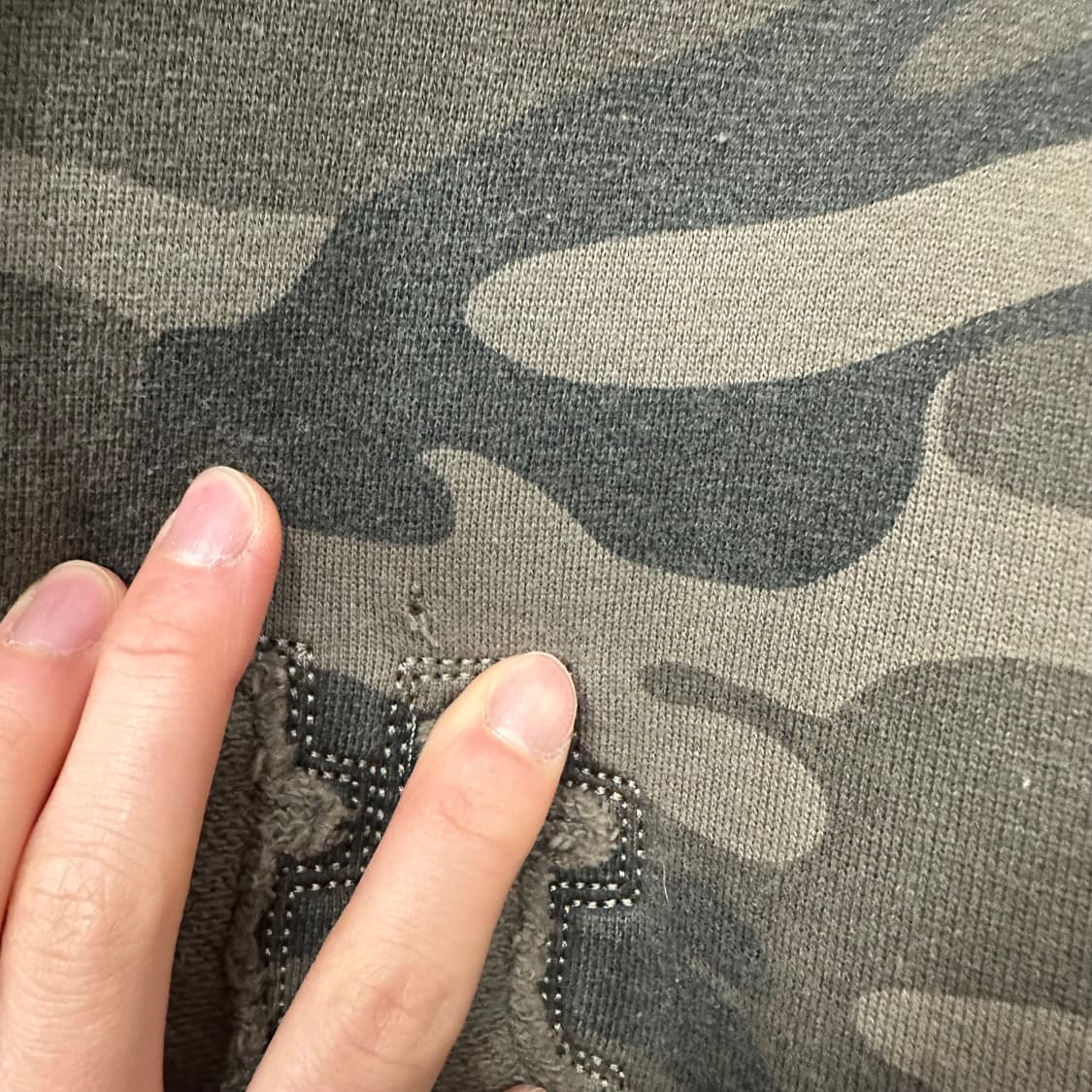 쇼트 카모 후드집업 상품이미지5