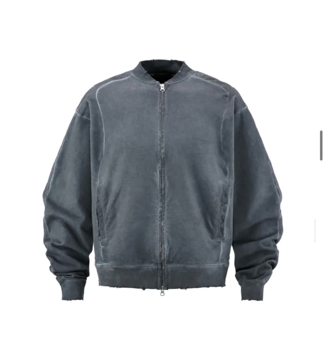 9999아카이브 웨이브 슬릿 봄버 자켓 상품이미지2