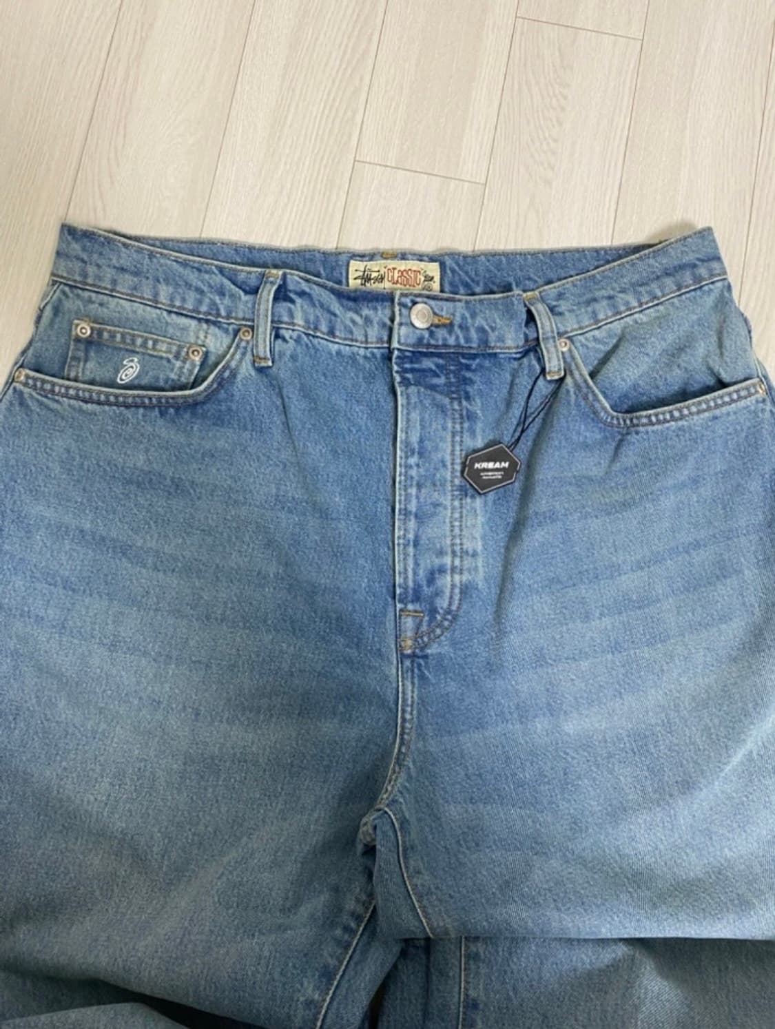 STUSSY CLASSIC JEAN DENIM WASHED BLUE 상품이미지3