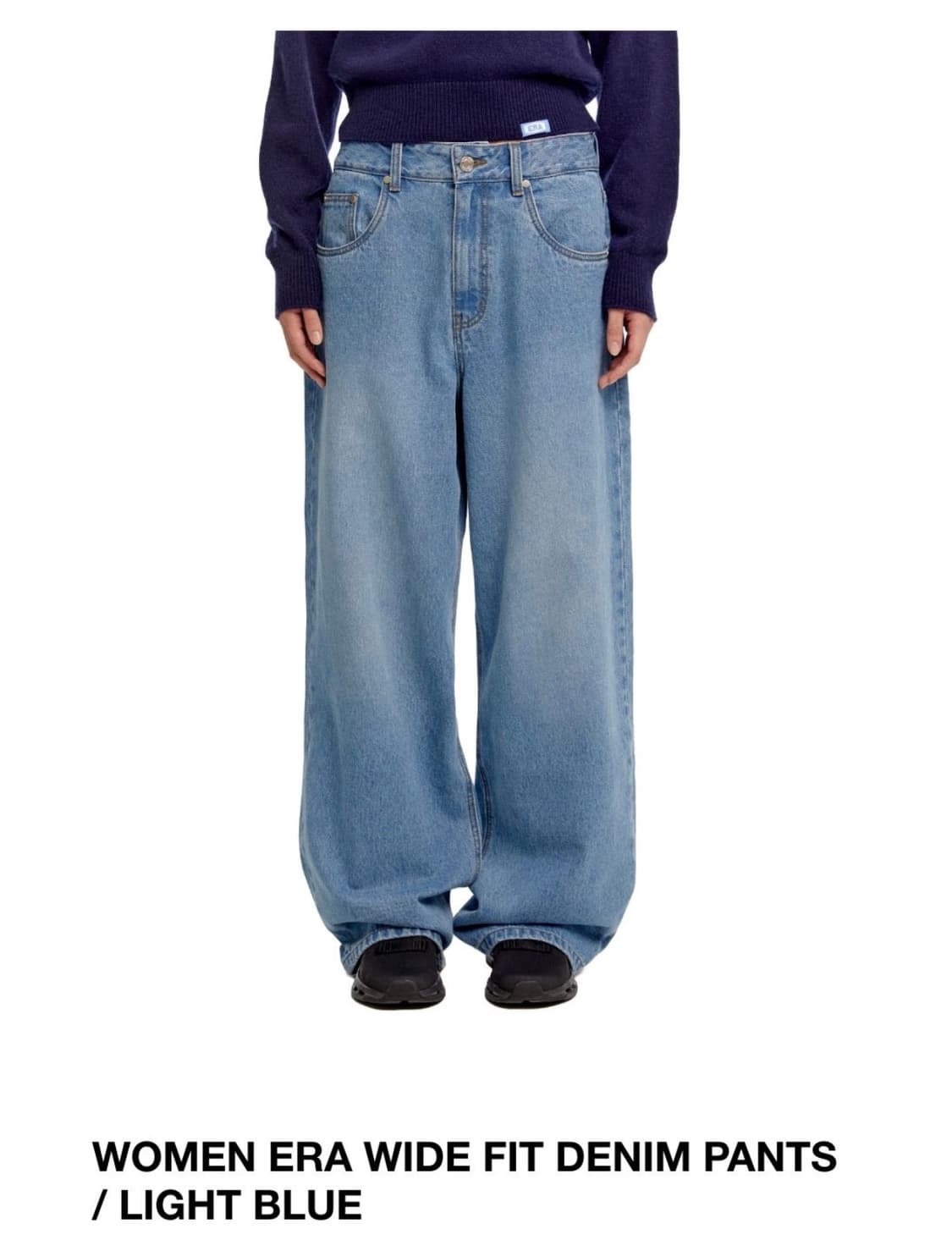 제니착용 ERA woman wide fit denim pants s 상품이미지3