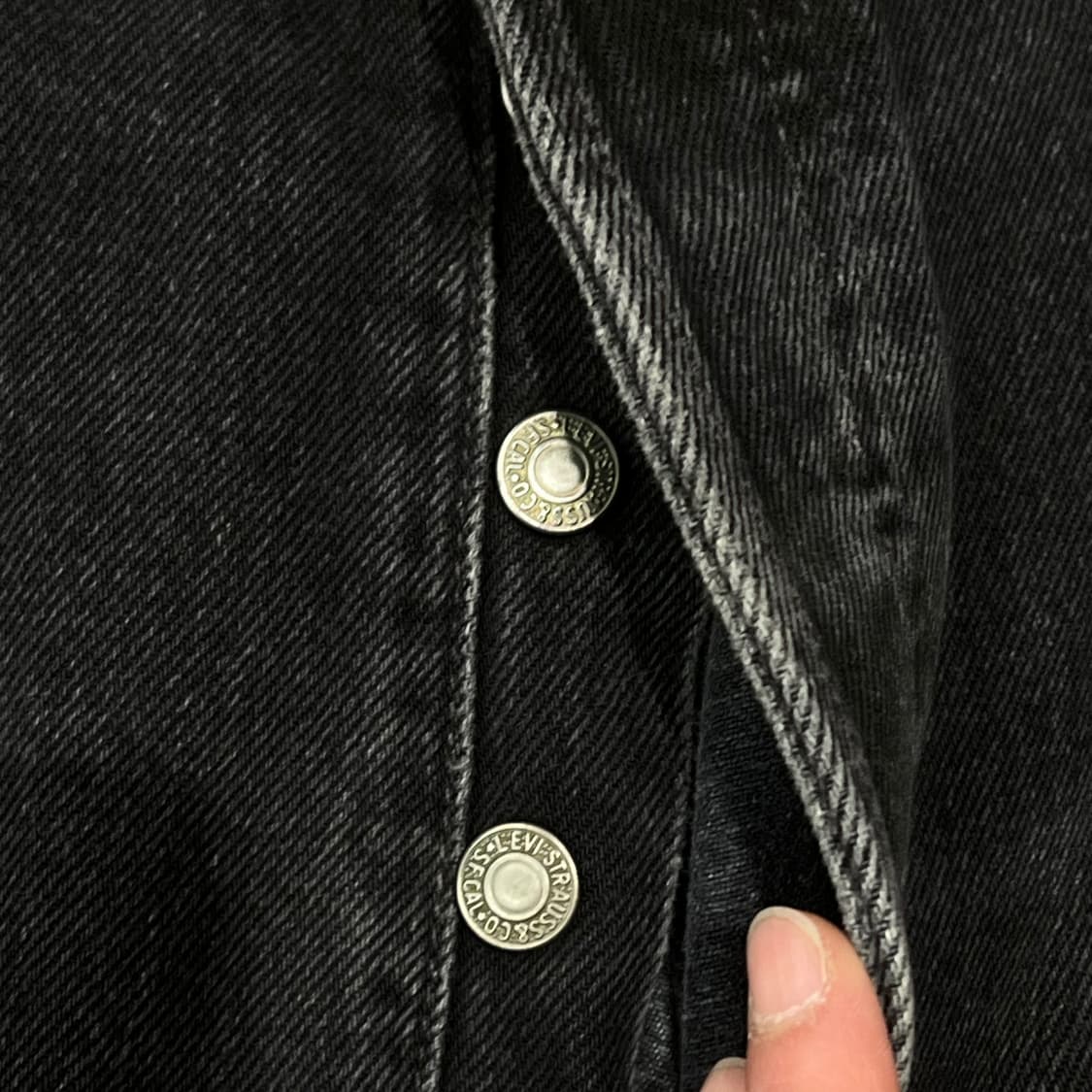 리바이스 501 흑청 데님팬츠 s10312 상품이미지5