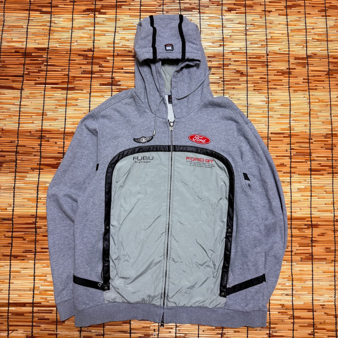 FUBU X Ford GT 대장급 그레이 후드집업 XXL  상품이미지2