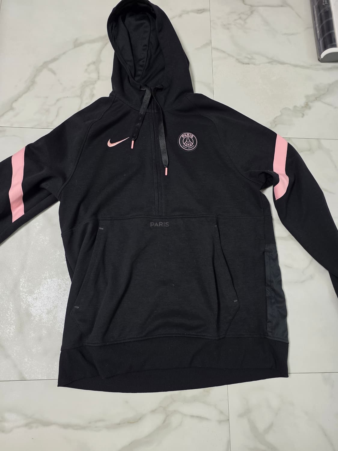 Nike PSG Dri-Fit Hoodie Black Pink L 상품이미지1