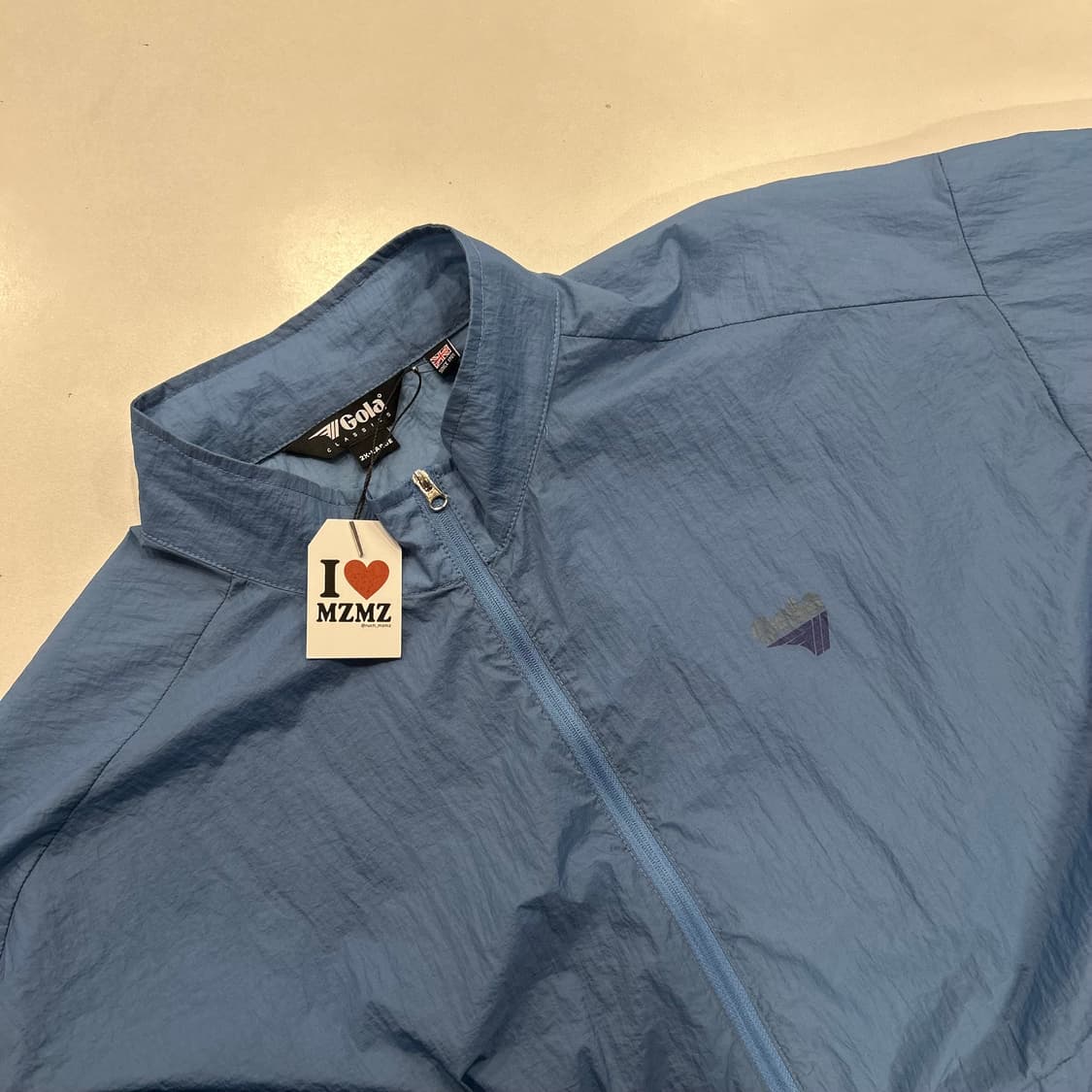 [2XL] 골라 클래식 바람막이 자켓 블루 A776 상품이미지4