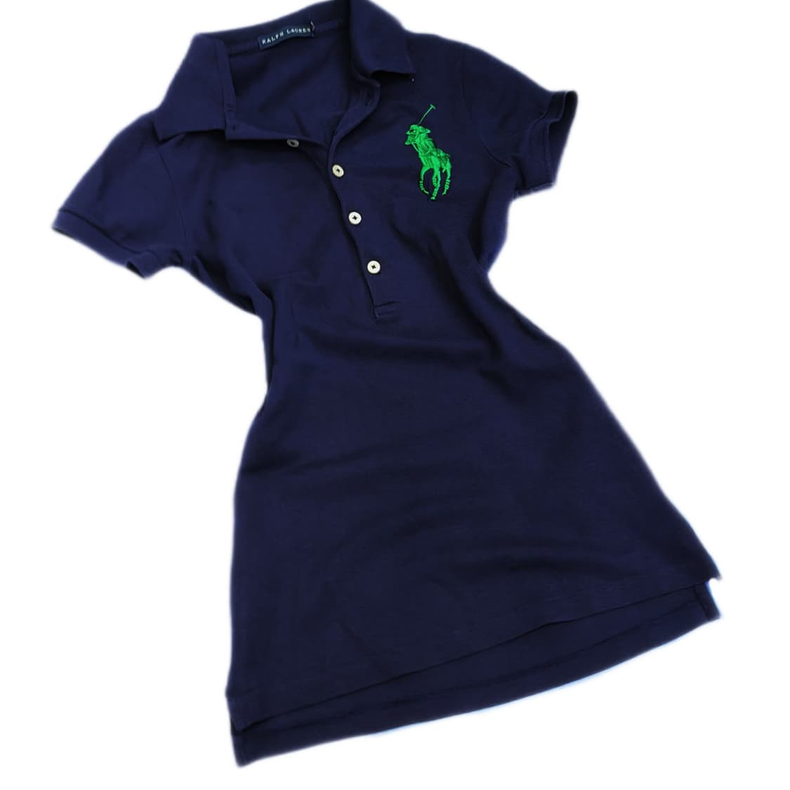 ✨[정품]폴로 딱붙핏 그린 빅포니 네이비 카라티 PK✨ 상품이미지1