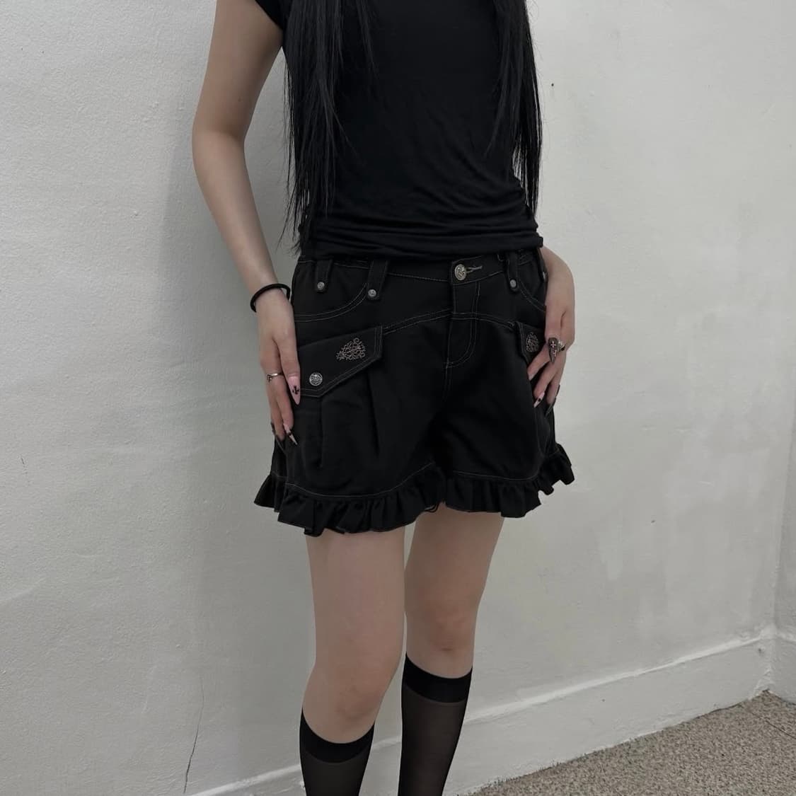Ozz on frill short pants 상품이미지2