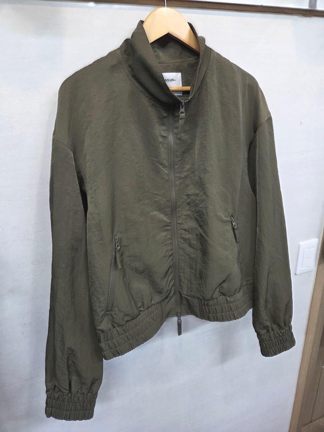 노매뉴얼 나일론 블루종자켓 딥카키 L 상품이미지5