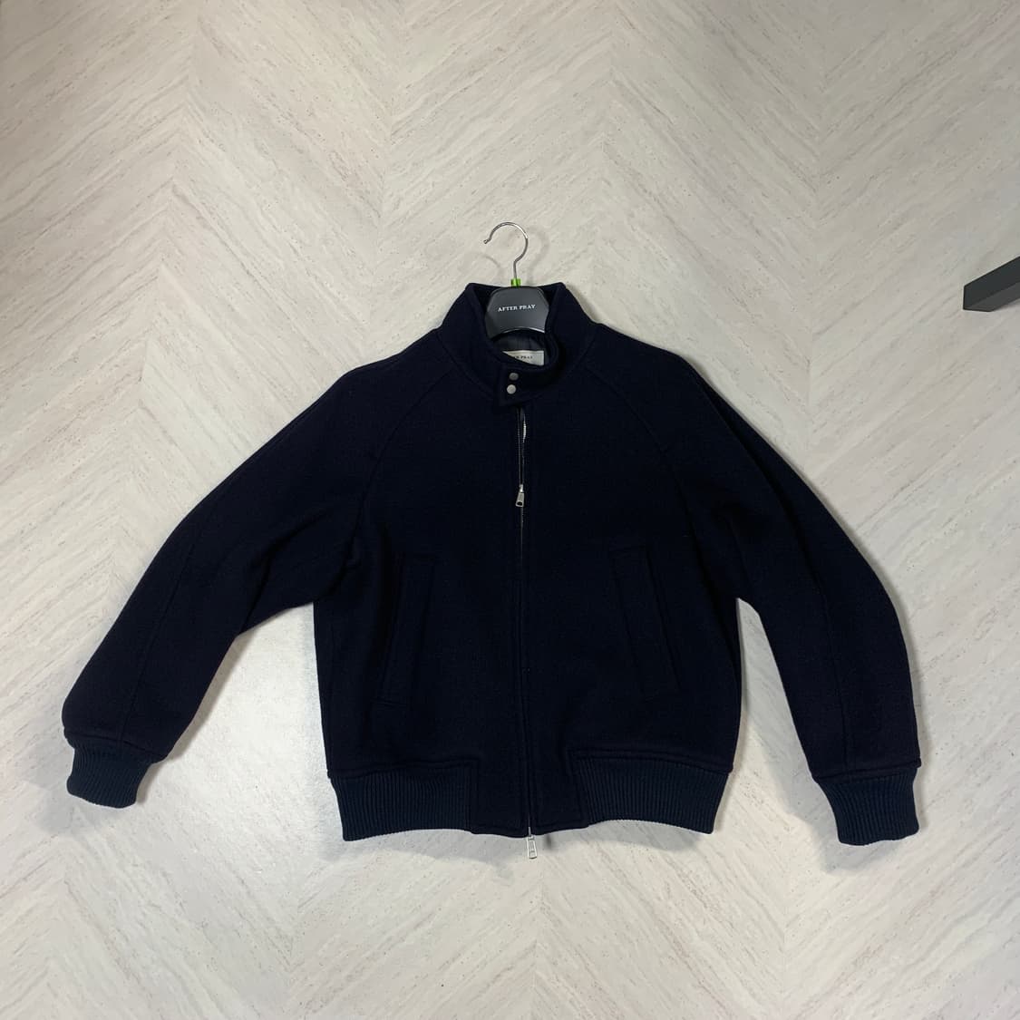 애프터프레이 리가즈 캐시미어 해링턴 블루종 네이비 M 상품이미지1