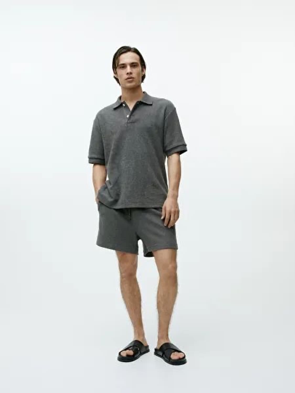 (새상품) Arket 아르켓 타월링 폴로 카라티 M 상품이미지2