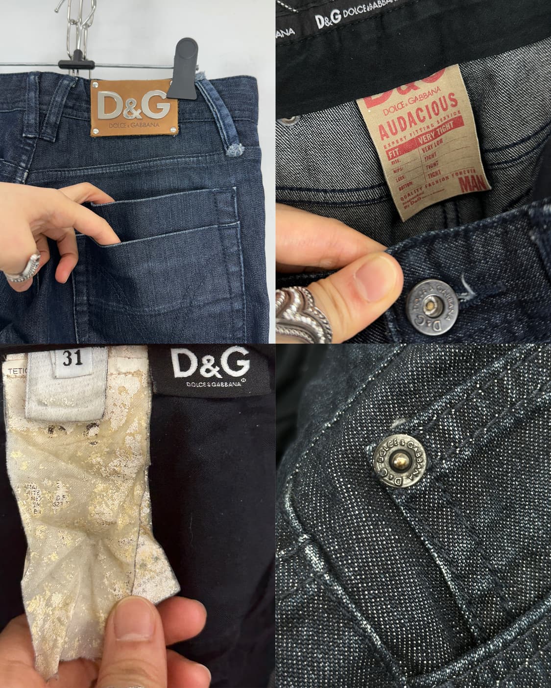 Dolce & Gabbana 2000s Raw Slim Denim Pan 상품이미지10