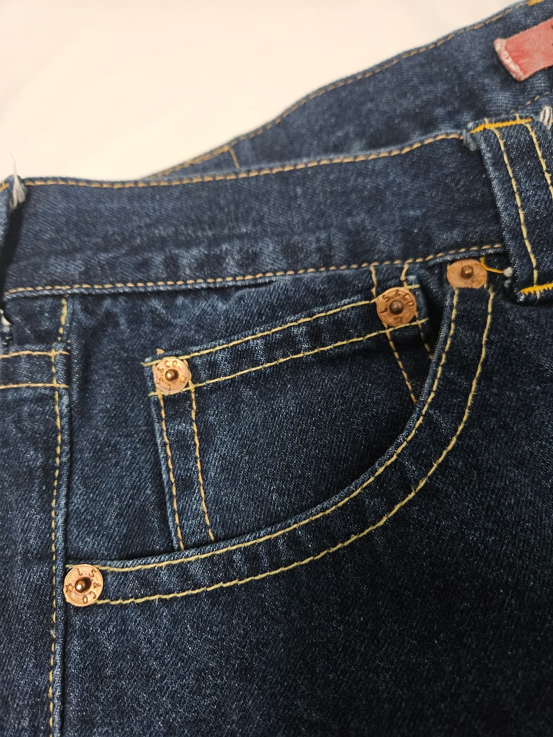 리바이스 901 아이코닉 타입1 와이드 스트레이트핏 데님팬츠 빈티지 36 상품이미지5