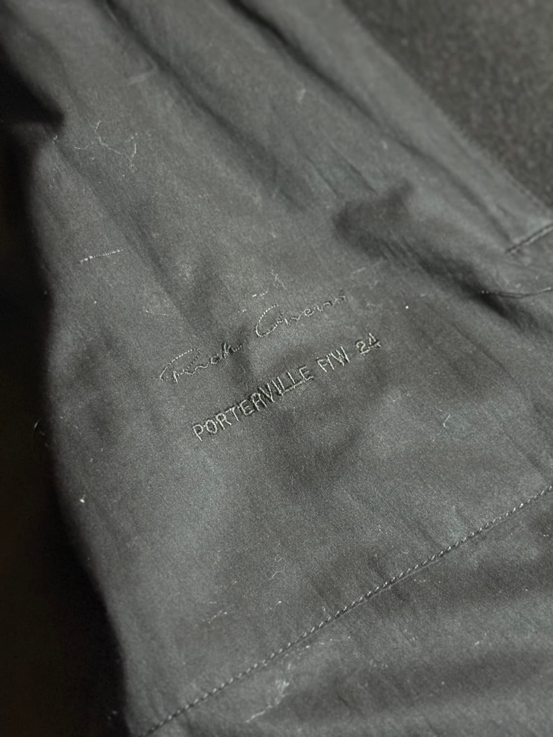 릭오웬스 Rick Owens 오피서 officer 롱 코트 L (50) 상품이미지7