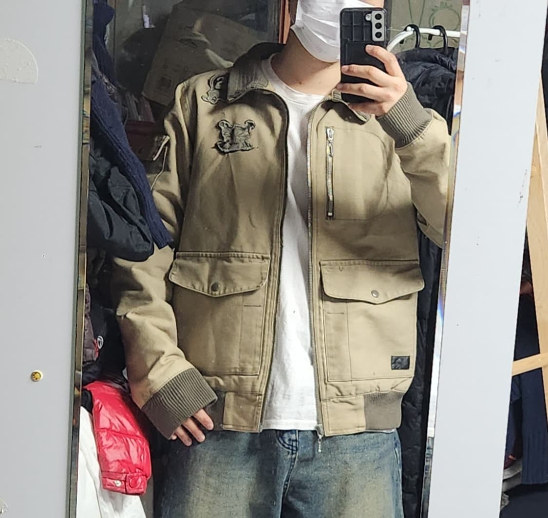 스투시 90s 가죽 패치 아카이브 봄버 자켓 상품이미지2