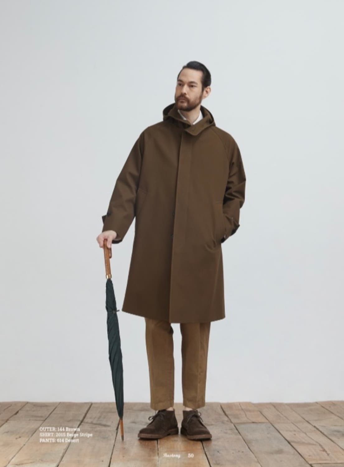 바스통 144 레인코트 Brown 상품이미지1