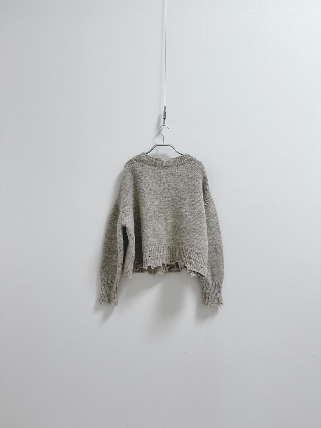 비이커 디스트로이드 루즈핏 울 가디건 상품이미지6