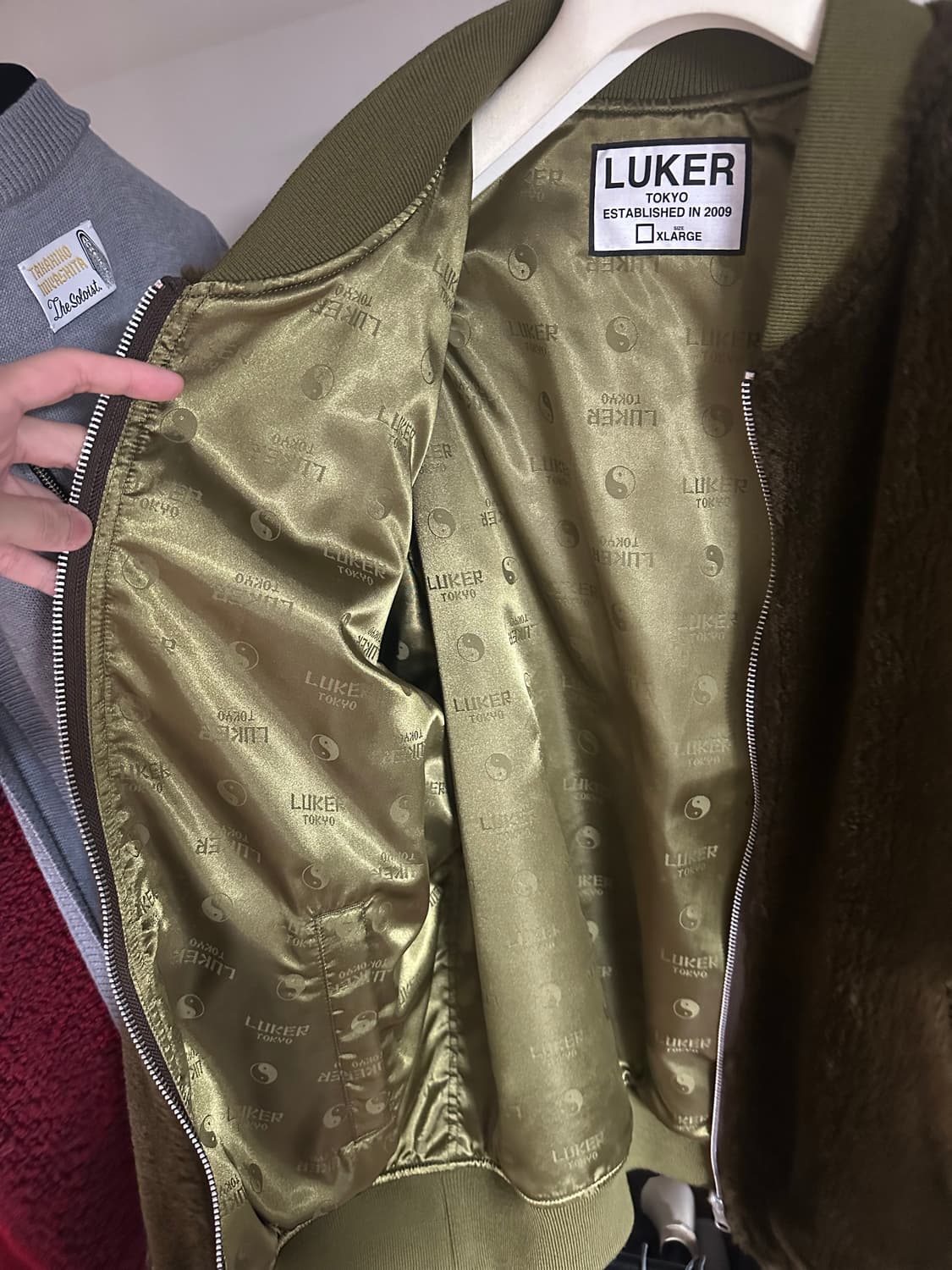 [XL] 17FW 언더커버 by 루커 리버시블 카키 봄버 자켓 상품이미지5