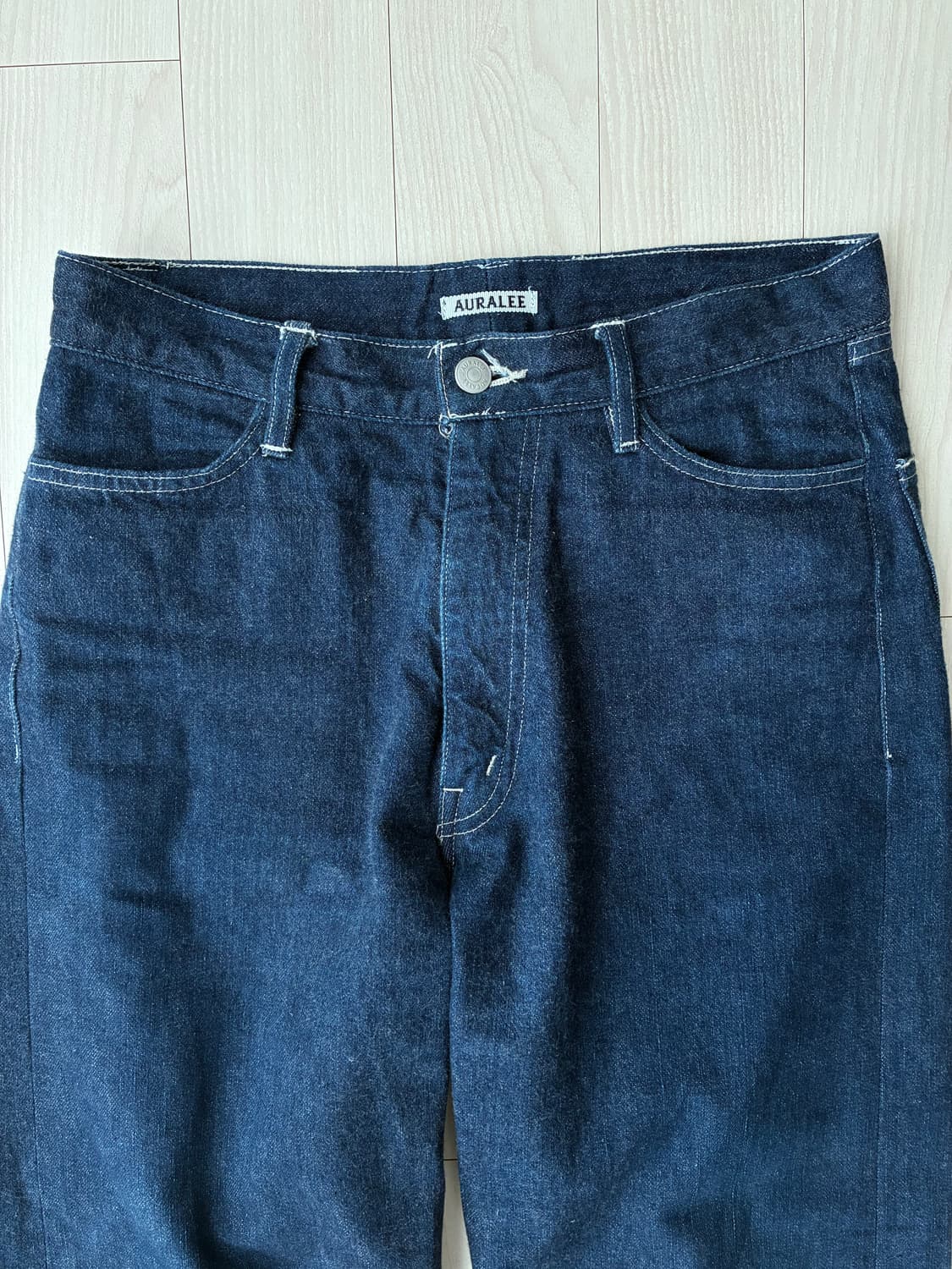 오라리 셀비지 라이트 데님 3사이즈 2벌 일괄 판매 상품이미지4