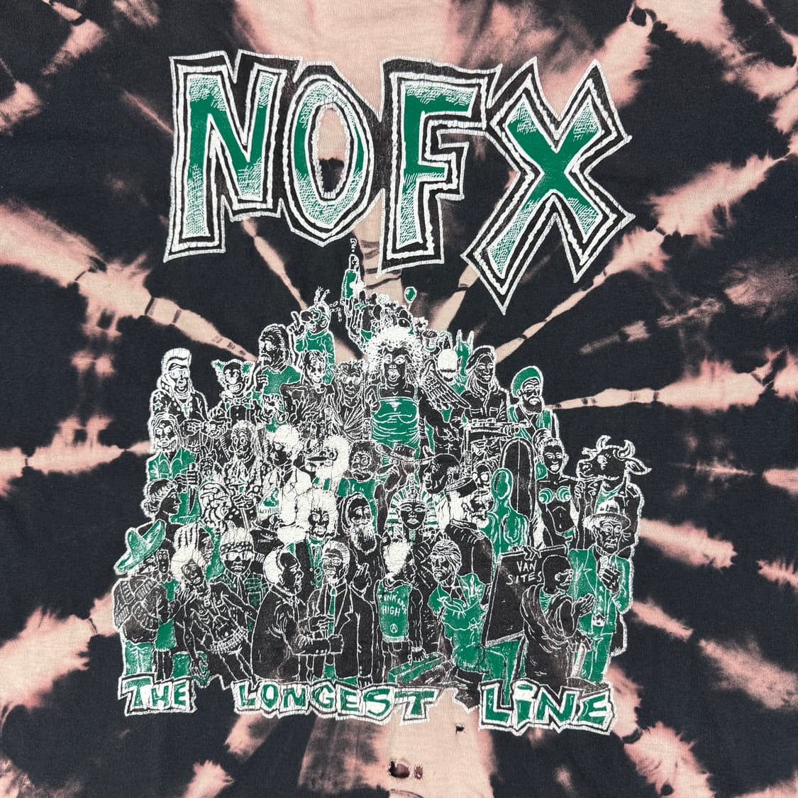 빈티지 90s NOFX 노에펙스 타이다이 롱슬리브 티셔츠 상품이미지3