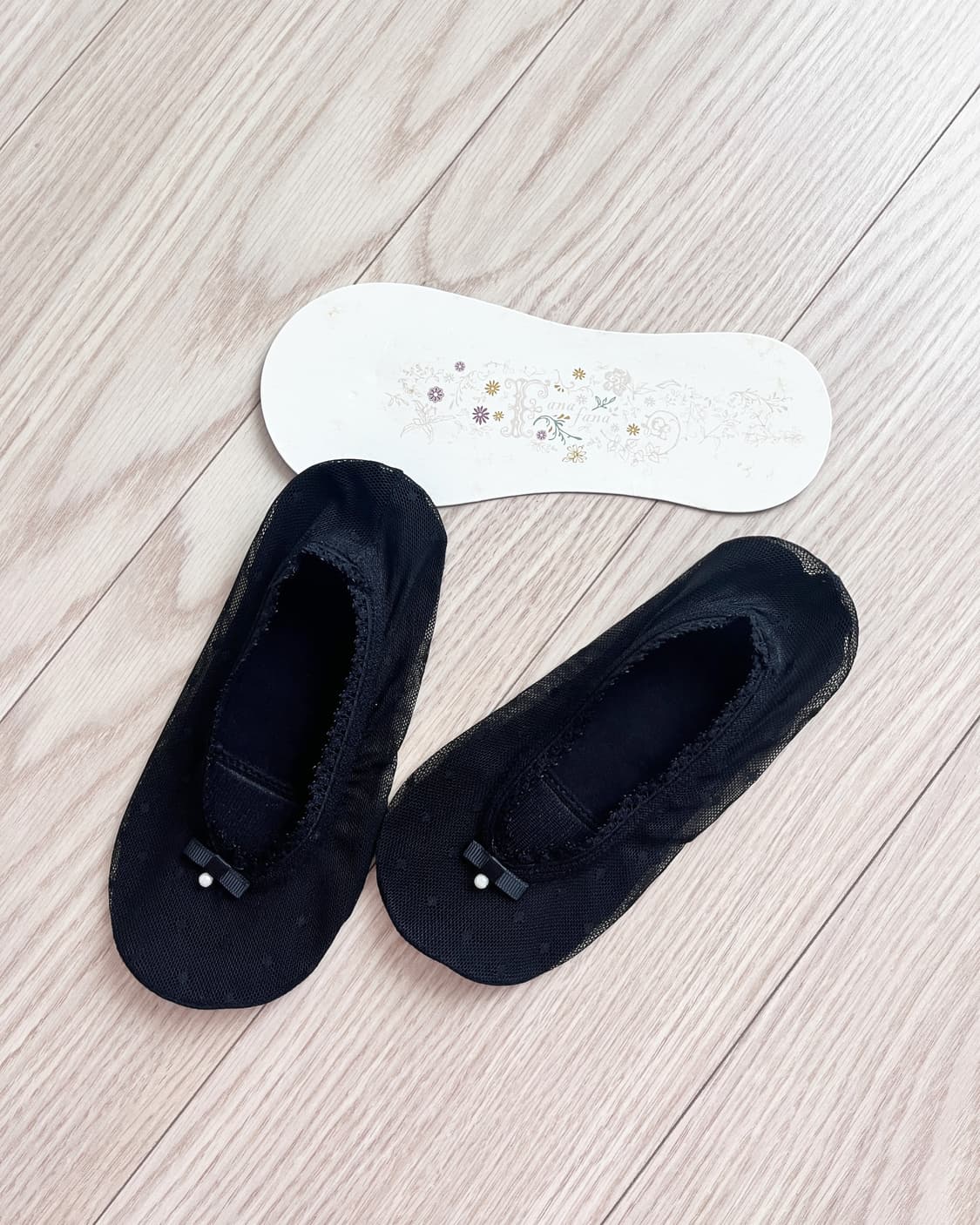 블랙 레이스 도트 덧신 양말 상품이미지1