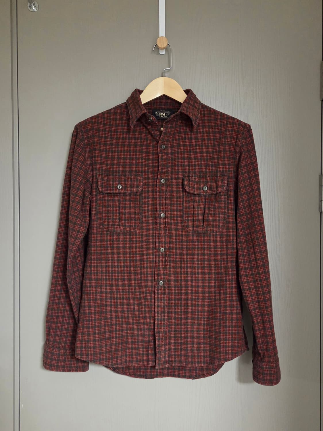 RRL 더블알엘 플래드 체크 워크 셔츠 M 상품이미지1