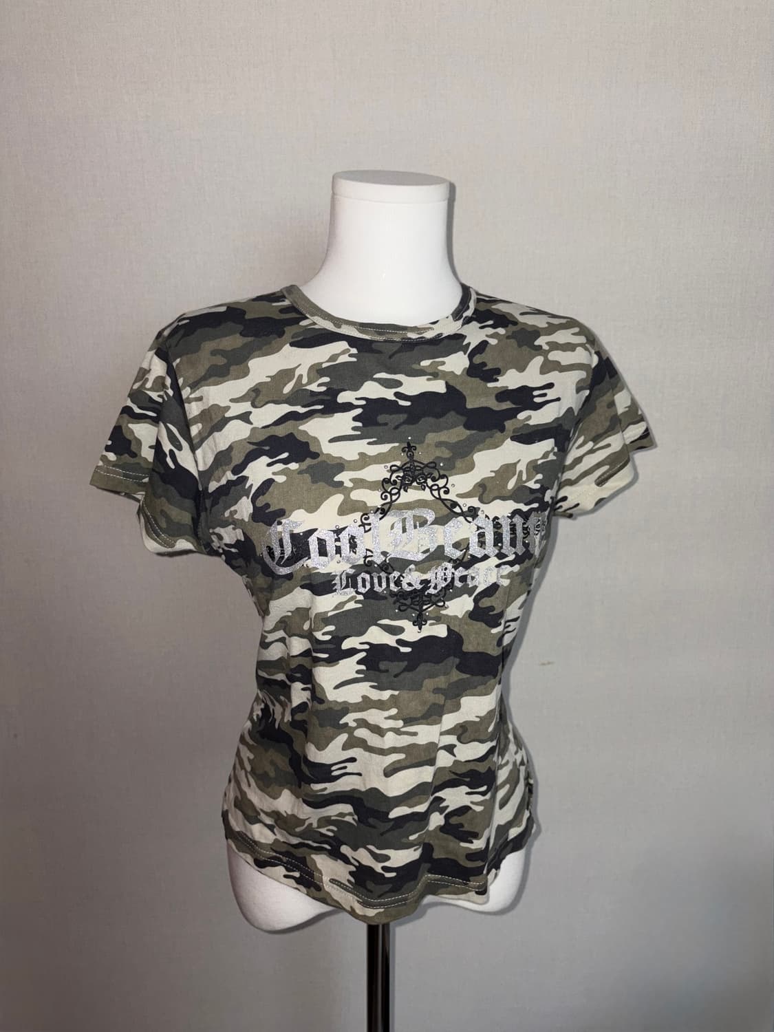 빈티지 카모 반팔티 상품이미지1
