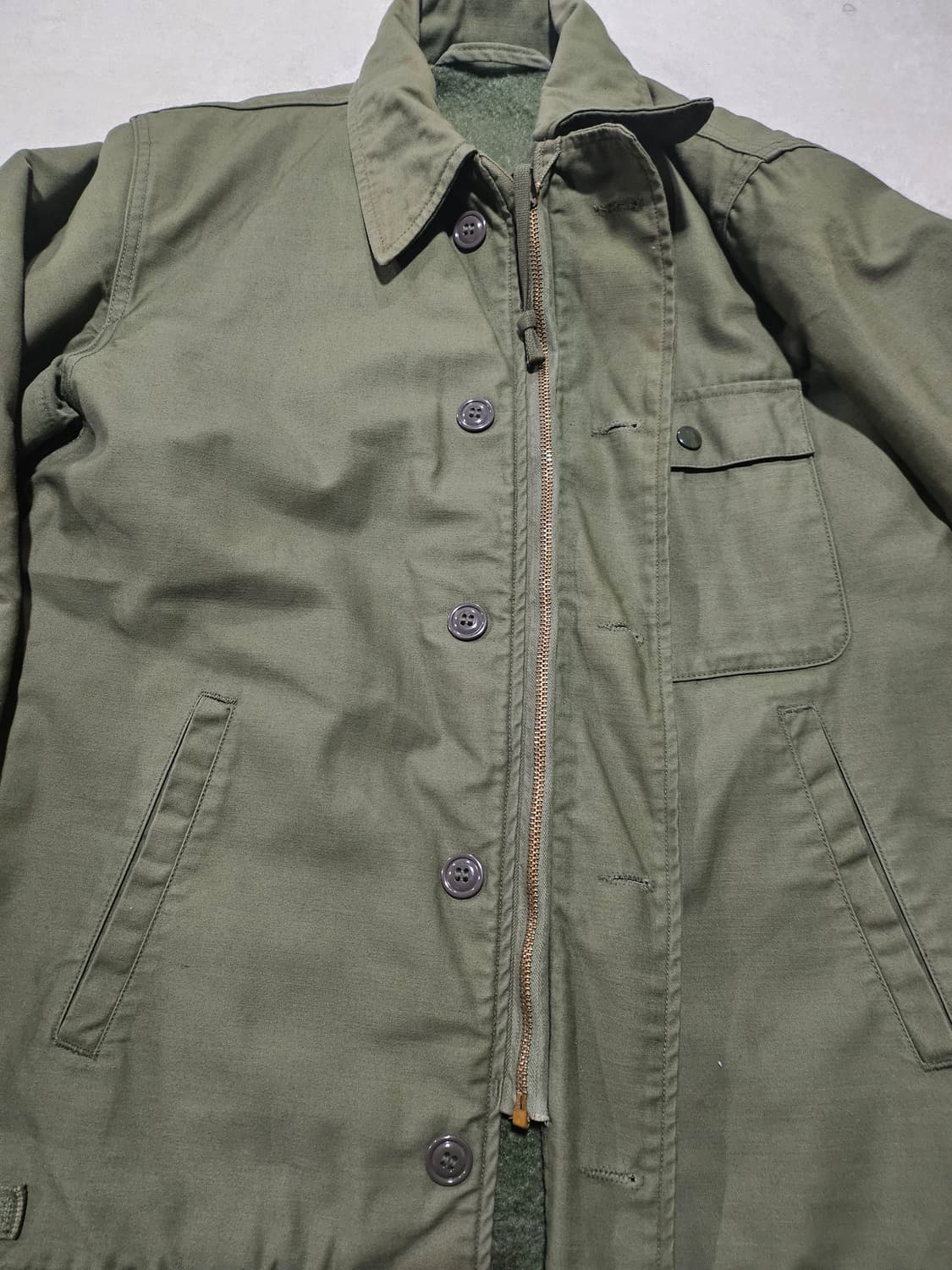 미군오리지날 A2 덱자켓 M 상품이미지4