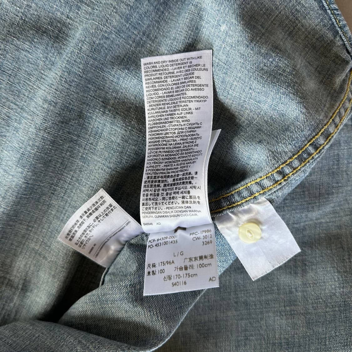 [L]리바이스 Levi's 클래식 웨스턴 데님 셔츠 상품이미지10