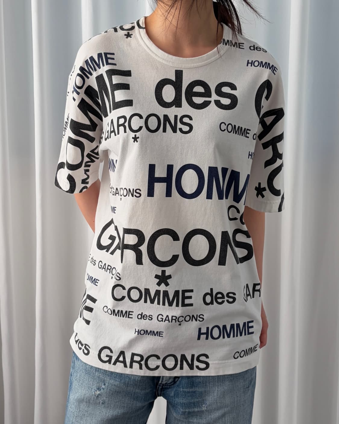 [S]꼼데가르송 옴므 반팔 티셔츠 상품이미지2