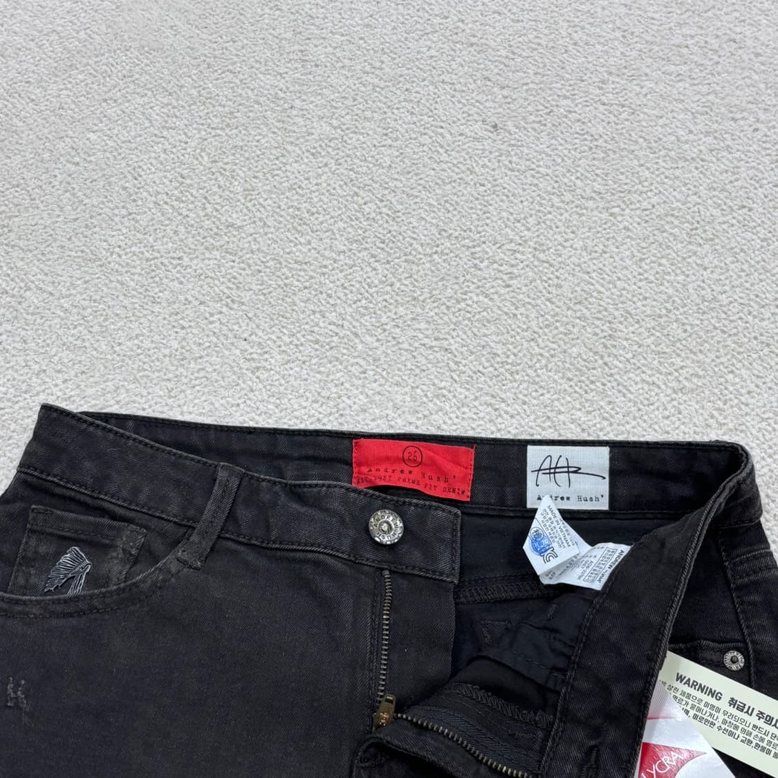 26 앤드류허쉬 인디언 하프 데님 팬츠 0330E 상품이미지6