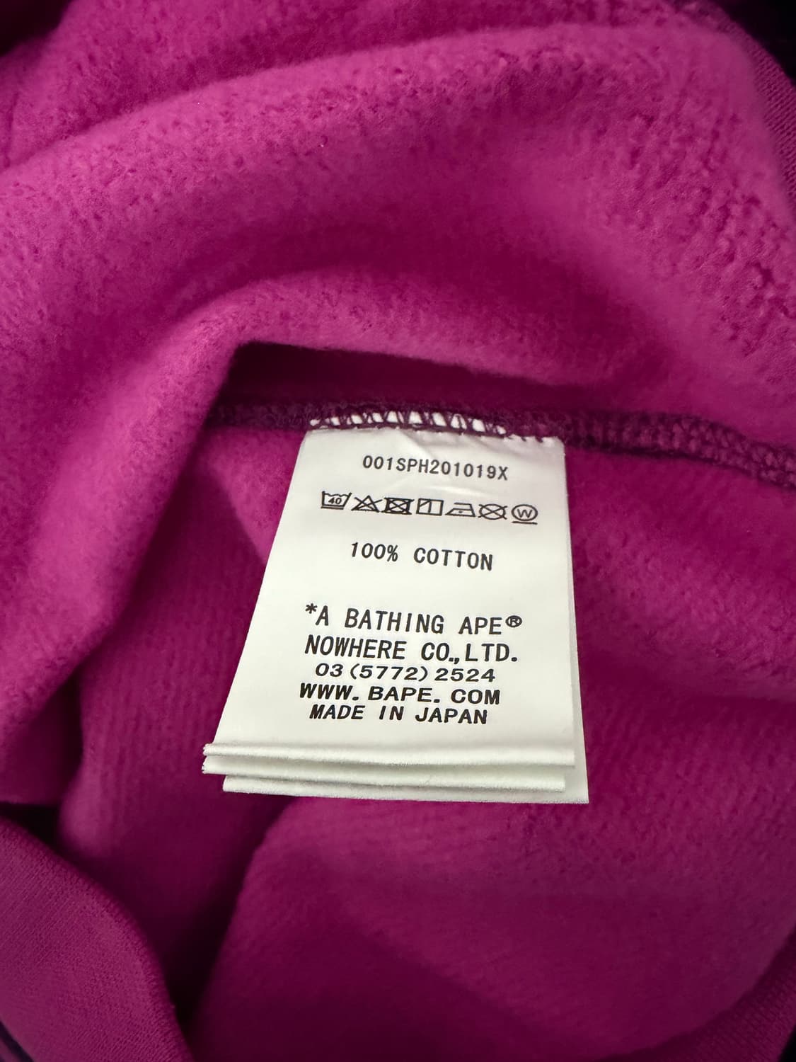 베이프 샤크후드집업 퍼플 상품이미지4