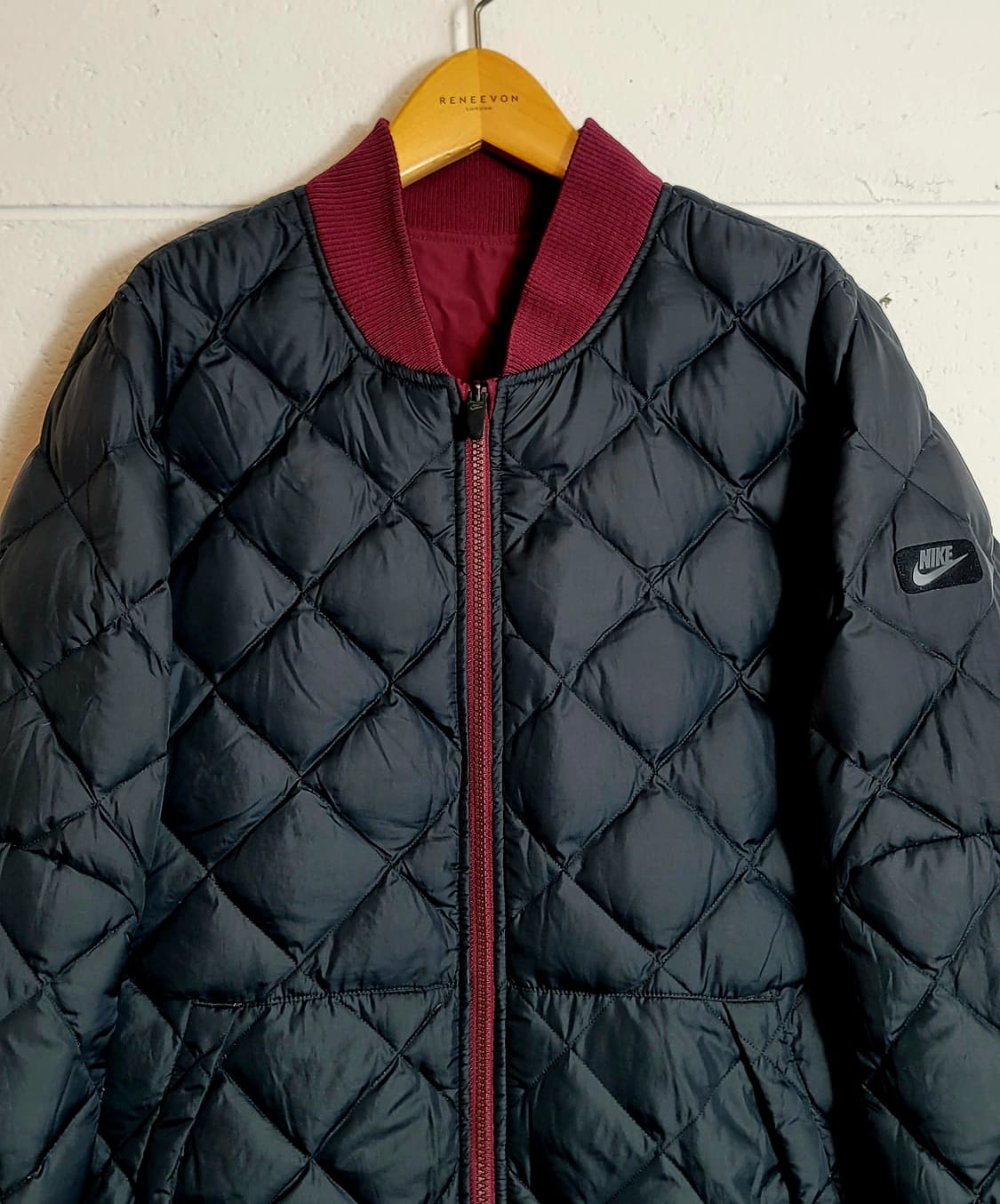 나이키 리버시블(양면) 덕다운(오리털) 패딩 블루종점퍼 판매 상품이미지6