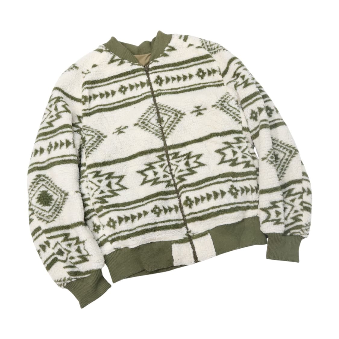 로데오크라운즈 노르딕 패턴 리버시블 보아 후리스 항공점퍼 상품이미지1