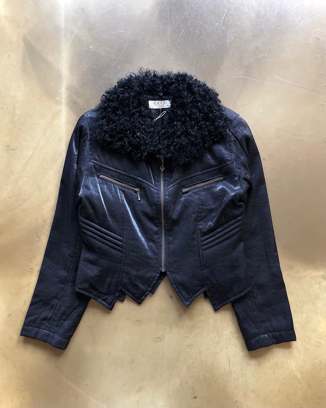 Ca Et La サエラ Tibet Lamb Fur Trim Jacket 상품이미지4