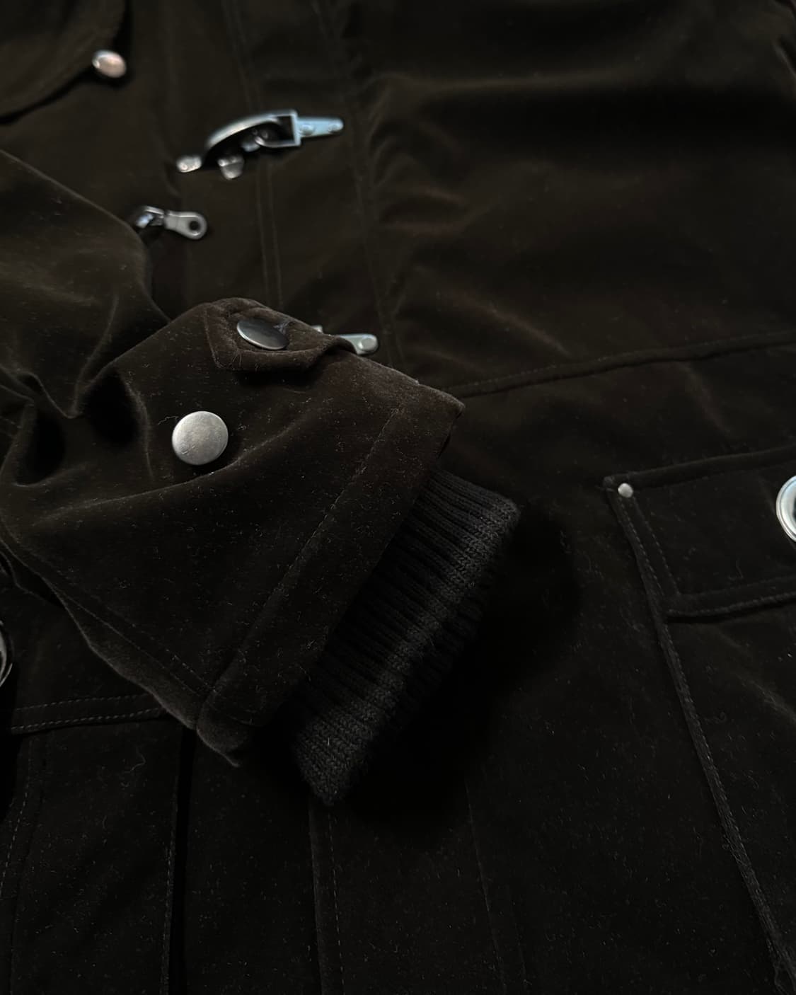 벨벳 파이어맨 후크 후디드 코트 상품이미지4